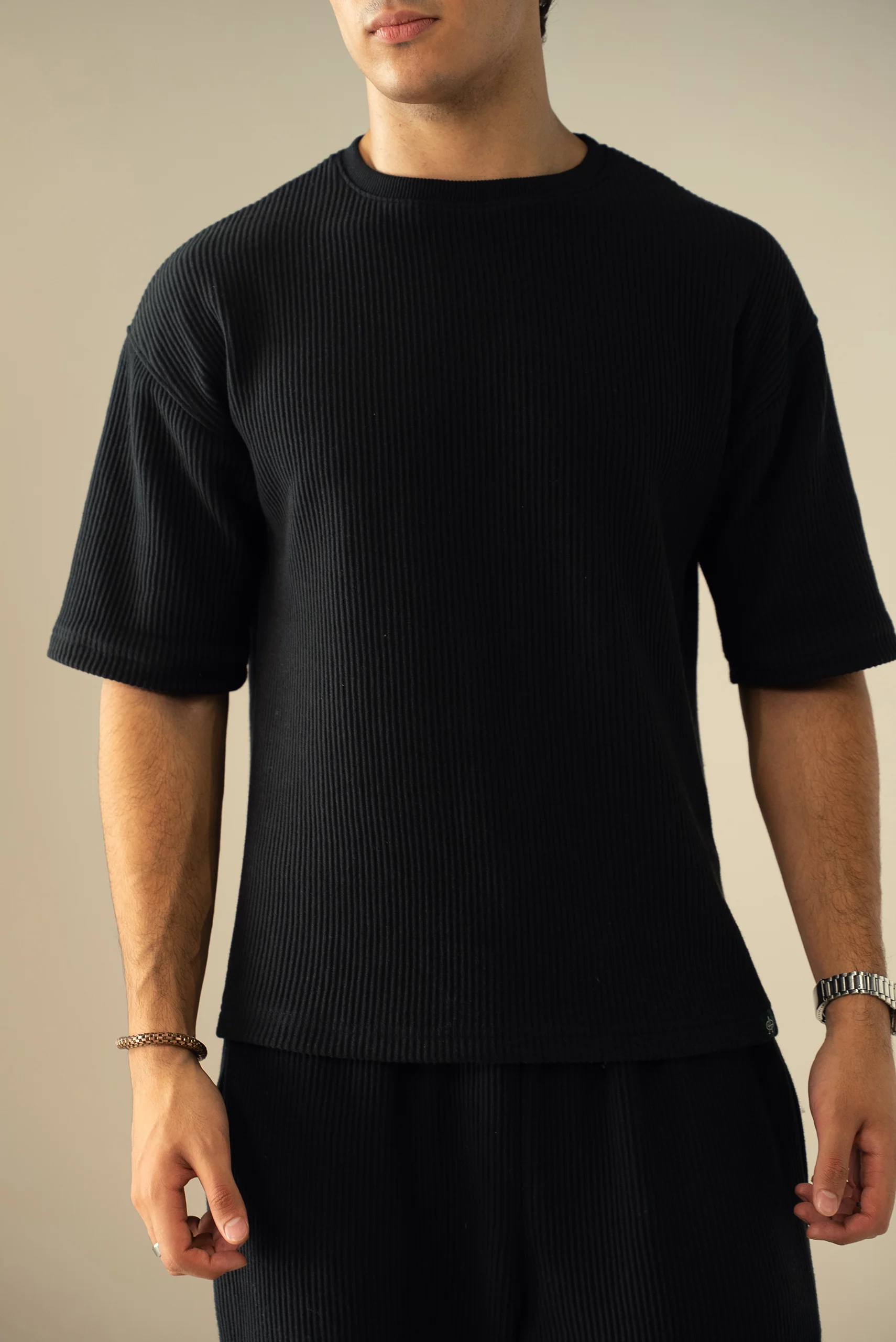 Ottoman Knit Textured T-Shirt (OST-01) - Image 8