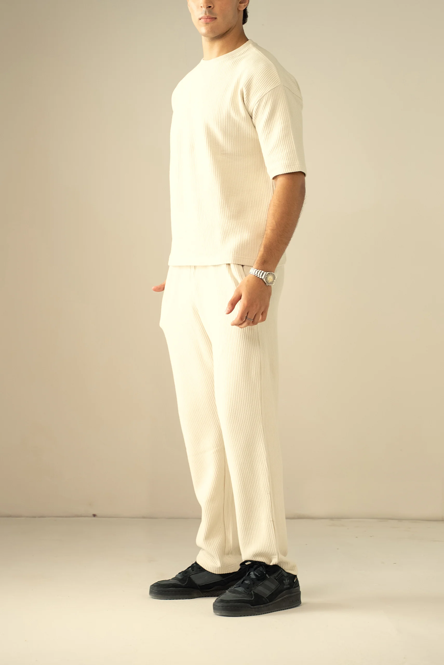 Ottoman Knit Textured T-Shirt (OST-02) - Image 11