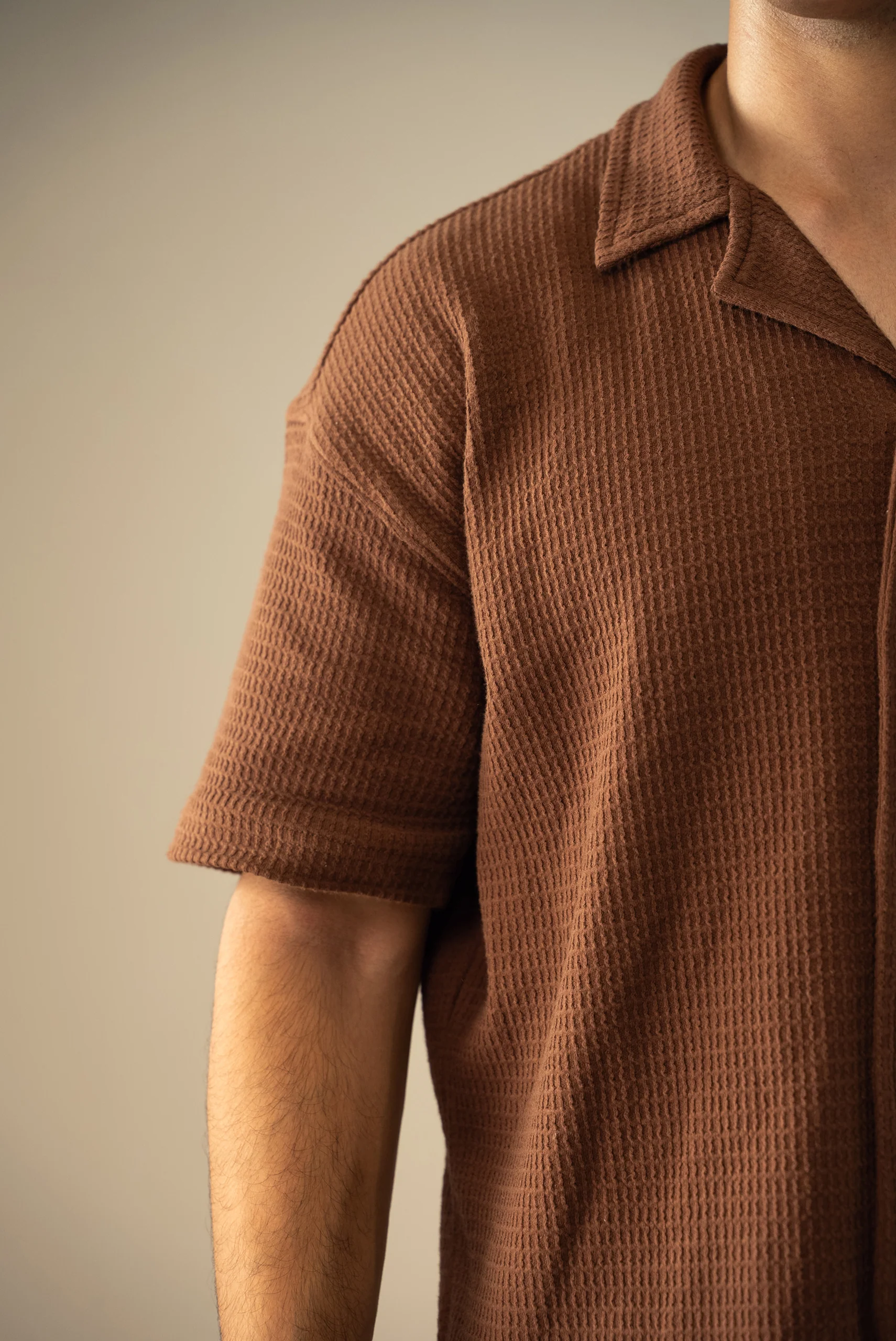 Waffle Knit Cuban Shirt (MBD-01) - Image 5